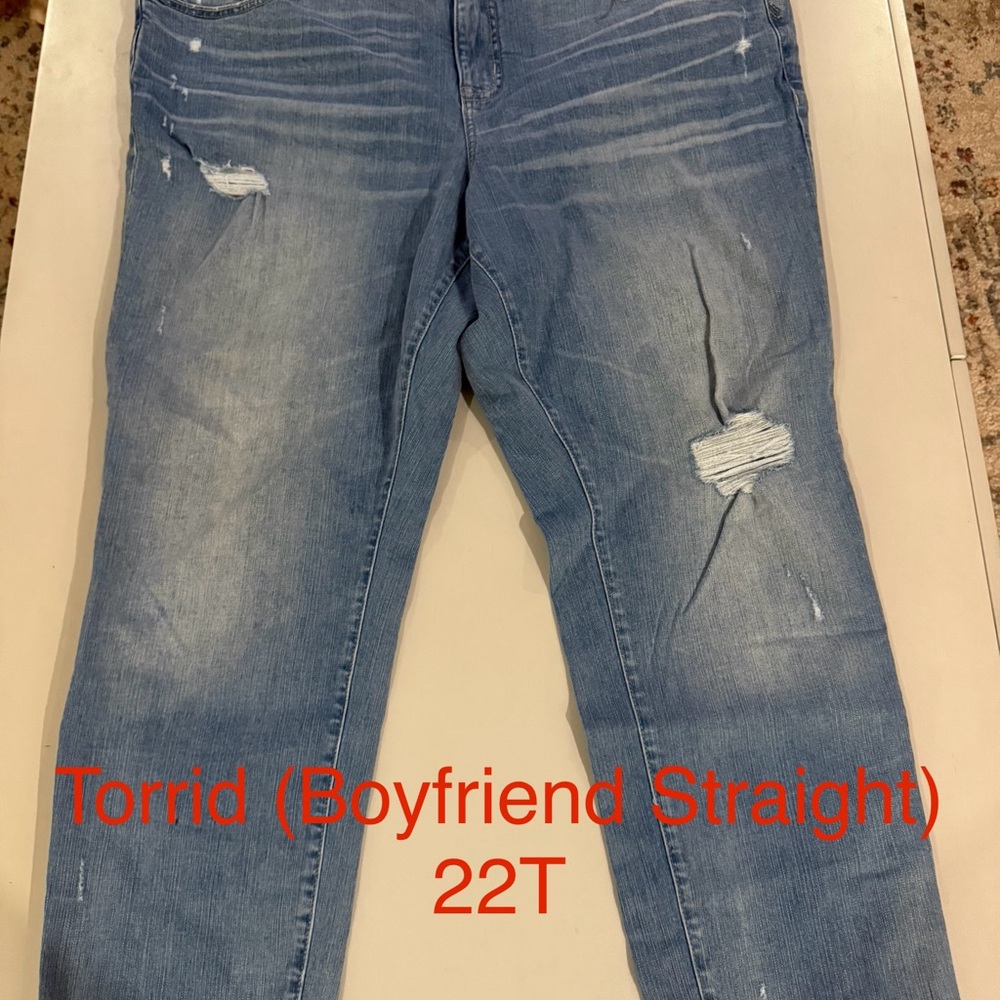 Torrid Blue Boyfriend Jeans